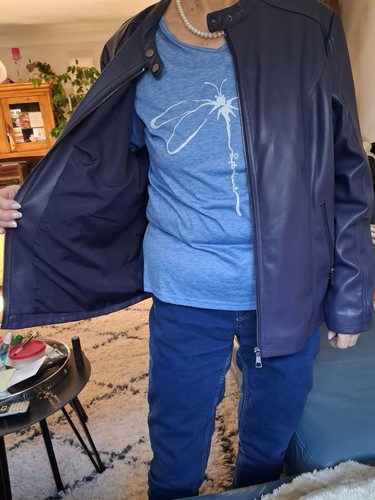 Kunstlederjacke dunkellila - ,
