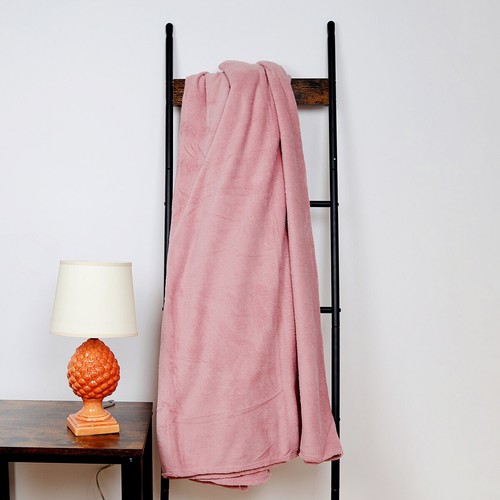 Plaid coral fleece - coral,