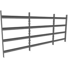 Fenstergitter Einbruchschutz Balkongeländer Stabgeländer 60x100-190CM Stahl Safe