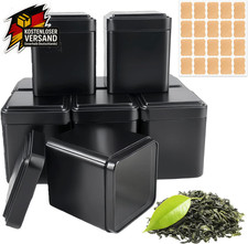 Edelstahl Teedosen Set