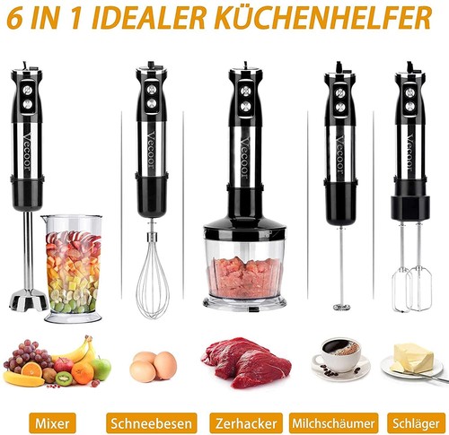 Elektrische stabmixer - 6-in-1,
