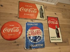 Antik Blechschild 30/50er Coca