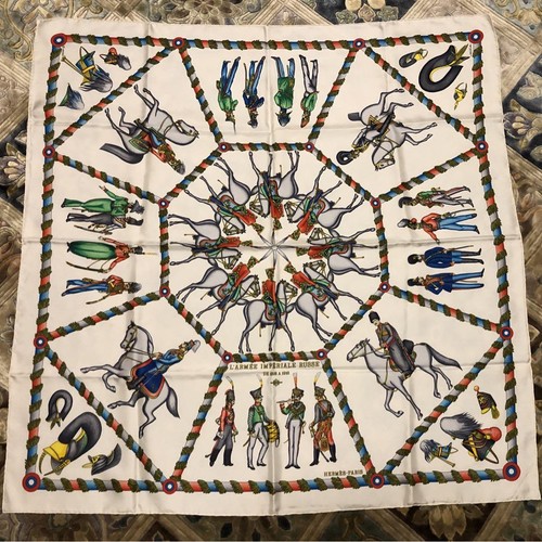 Hermès silk scarf - hermès, l'armee