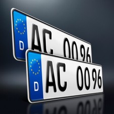 2 Kfz Kennzeichen | 470 x 110