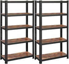 Schwerlastregal Lagerregal Kellerregal Bücherregal Werkstattregal Retro SONGMICS