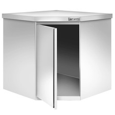 GGM Gastro Edelstahl Eck-Wandhängeschrank - 700x400mm - mit Flügeltür - Höhe:
