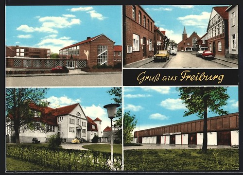 Freiburg elbe realschule - ak, /elbe,