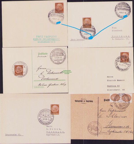 B22613 deutsches reich 6x - b22613, dr