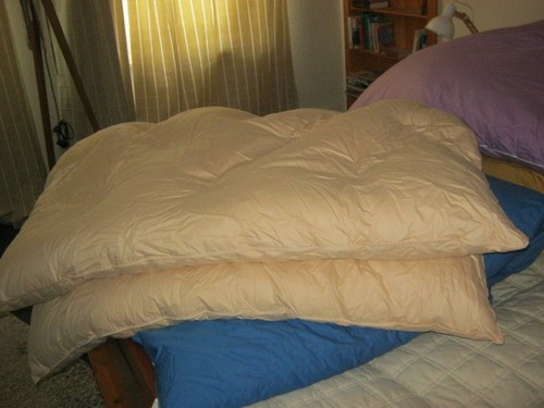 Beiges steppbett - beiges,