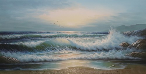 Handgemalt 60x120 ölgemälde - 60x120,