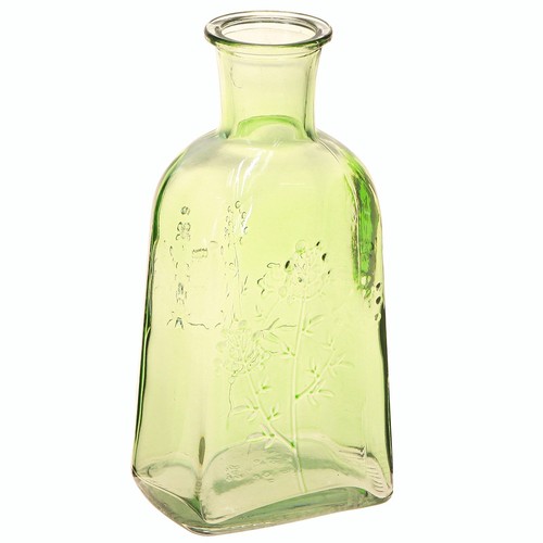 Flaschenvase glas retro chic - flaschenvase,