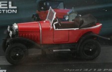 OPEL 4/12 PS Laubfrosch - 1926 - red / black - Atlas 1:43