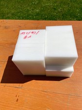 POM weiß, L 125mm, B 92mm, D 61mm, 4 Stk, Plattenmaterial, Kunststoff