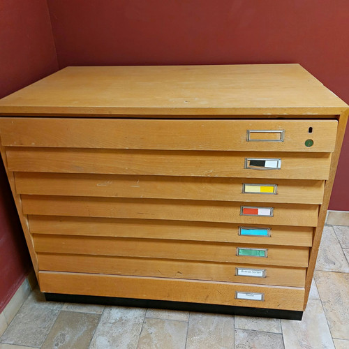 Büro holz schubladenschrank - büro, holz-schubladenschrank