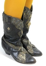 Westernstiefel Cowboystiefel Catalan Line Dance Texas Boots El Vaquero Nieten 40