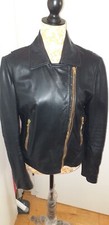 Lederjacke Damen Schwarz  gr