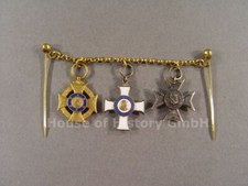 144650: MINIATURKETTCHEN, Erinnerungskreuz Krankenpflege, Albrechts Orden, Zivil