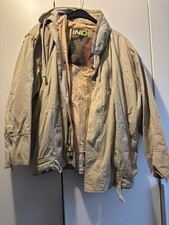 Anorak Index Herren M Beige Cotton Vintage Retro Festival 90ziger Kapuze Stil
