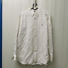 Ralph Lauren Classic Fit Herren Hemd Weiß Size 16,5 - 35 TY003