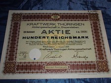 Historische  Aktie , Kraftwerk