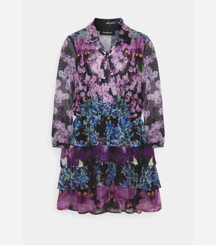 Desigual blusenkleid black - -,