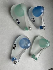 leonardo 4x Eierbecher 4tlg Glas mit Haube und Löffel und Salzstreuer