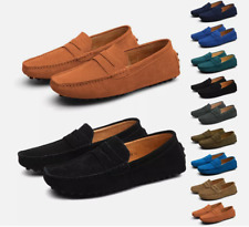 Herren Loafers Faux-Wildleder Slipper Mokassin Hausschuhe Boatschuhe Größe 38-49
