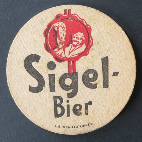 Bierdeckel sigel bier binzer - bier,