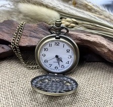 Vintage Steampunk Hohlrad Taschenuhr mit Quarzwerk / Geschenk / Vintage #69