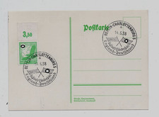 ENGLAND - DEUTSCHLAND FUSSBALL LÄNDERSPIEL 1938 AUF POSTKARTE MIT SONDERSTEMPEL
