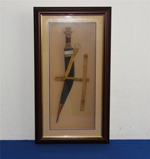 Staatsgeschenk Nepal Modell Khukuri traditionelles nepalesisches Messer im Rahme