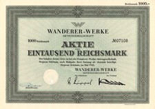 Wanderer - Werke AG - 1942 - 1.000 Reichsmark - Historischer Automobilklassiker