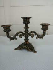 Vintage 3 - armiger Kerzenständer aus Messing #g45