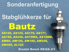 Glühkerzen Umbausatz Bautz AS120, AS122, AS170, AS171, AS180, AS240, AS15WA AS15