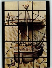 40145731 - Segelschiff Die Meister Glasfensterbild um 1450 Bourges Segelschiffe
