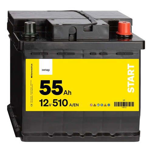 Denagi 55ah autobatterie 12v - 55ah,
