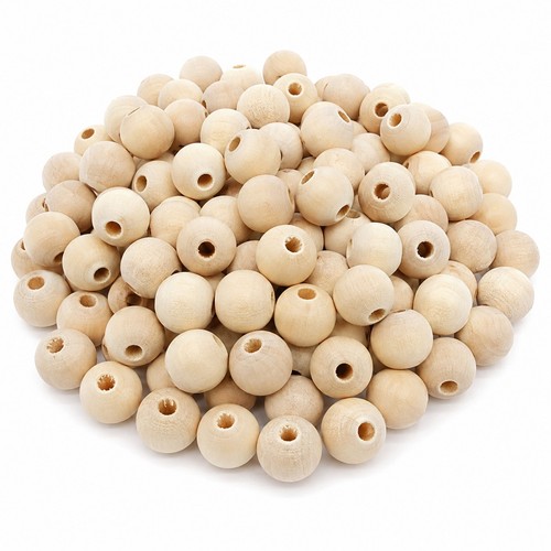 500 holzperlen 6mm natur rund - 500,