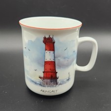 21.4 Vintage Kaffeebecher Henkeltasse Heiko Blume * Leuchtturm Arngast *