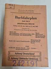 Buchfahrplan Deutsche Reichsbahn Heft 116-11 Jahresfahrplan 1988/89