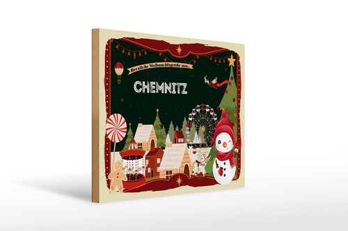 Holzschild weihnachten grüße - weihnachten,