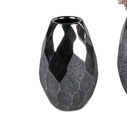 Deko vase anthrazit konisch - deko,