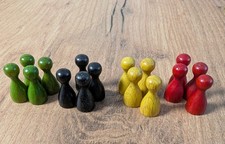 16x Holz Spielfiguren 2cm