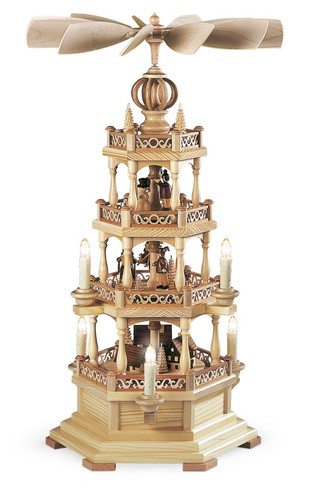 Tischpyramide erzgebirgsmotiv - tischpyramide,