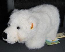 Steiff Eisbär Yuku 062889 mit Knopf, Fahne, Brustschild und Etiketten