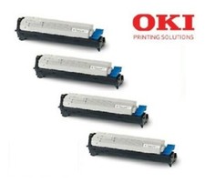 4 x Original Toner + 4 x Trommel Oki C9600 C9650 C9800 / 42918916 -42918913 Set