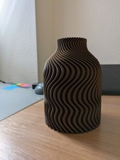 Designer Vase in Holzoptik aus