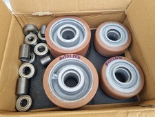 2x Blickle Schwerlastrollen 850kg Traglast 125x60mm Neu mit Lagern