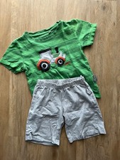 Kinder kurzer Schlafanzug Marke "sigikid" Gr.92 zweiteilig mit Traktor Motiv
