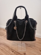 ⚡️NEU⚡️ Damen Handtasche Umhängetasche Schwarz Nieten Silber Velours Geschenk