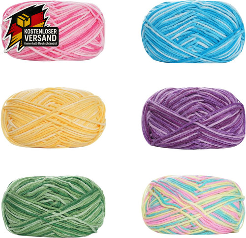 Handstrickgarn 6x50g acryl - 6x50g,